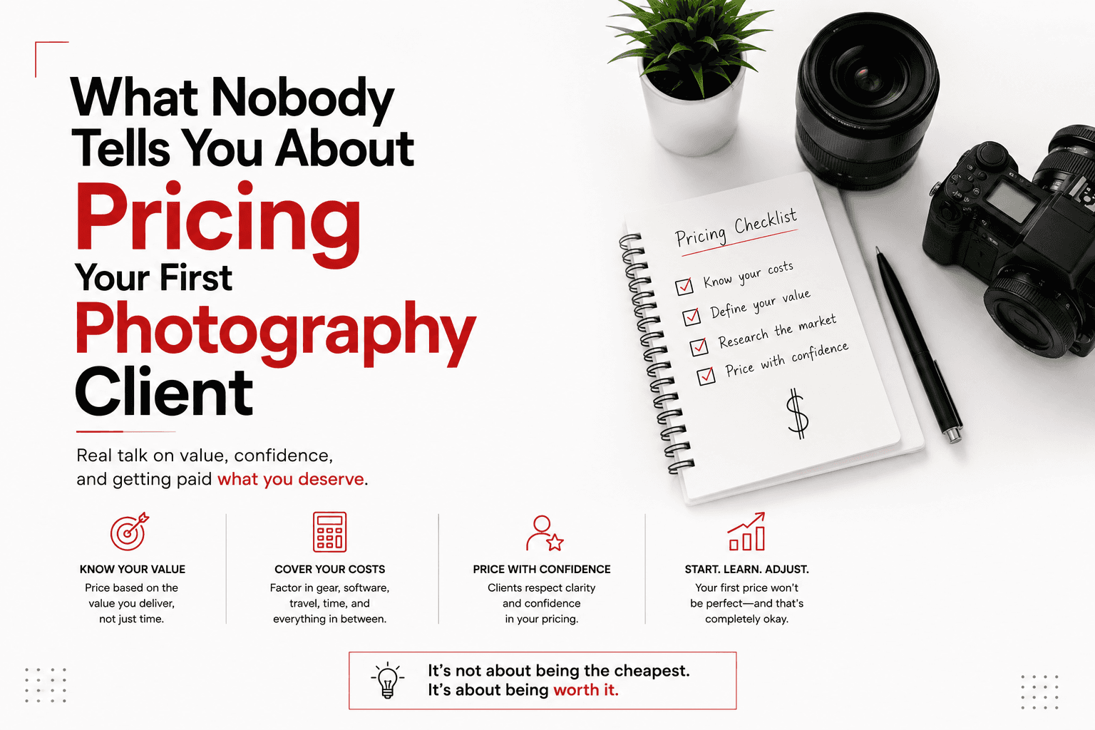 What Nobody Tells You About Pricing Your First Photography Client