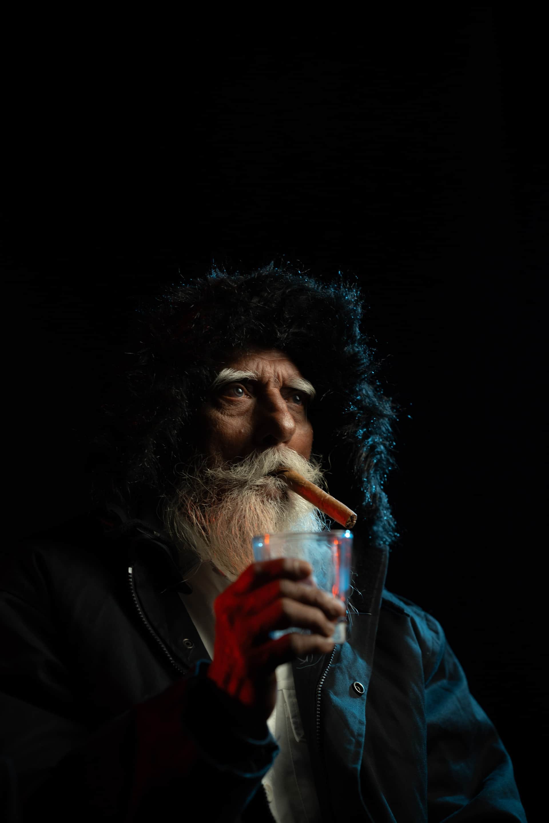Student portrait photography — expressive composition
