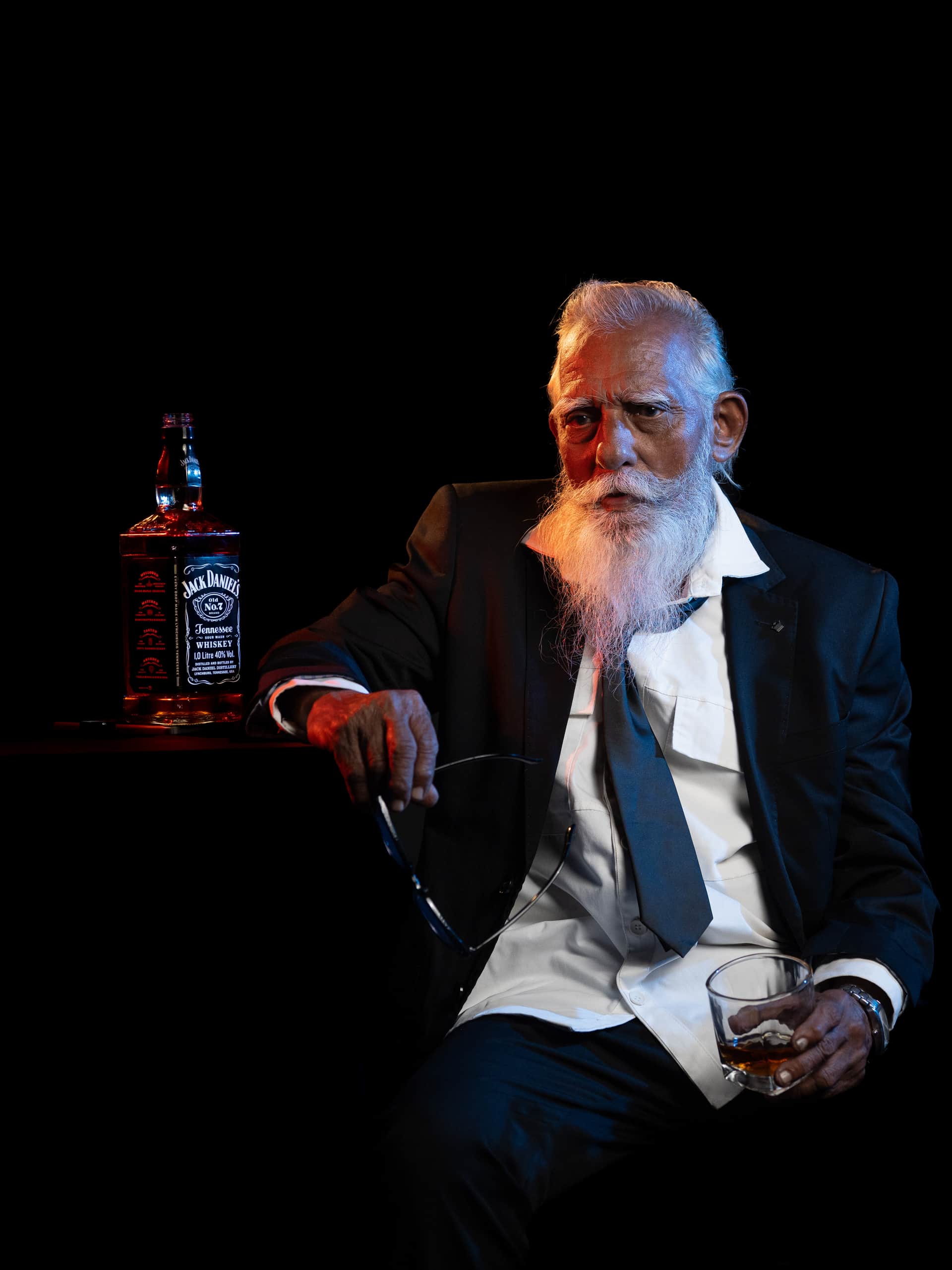 Student portrait photography — close-up detail
